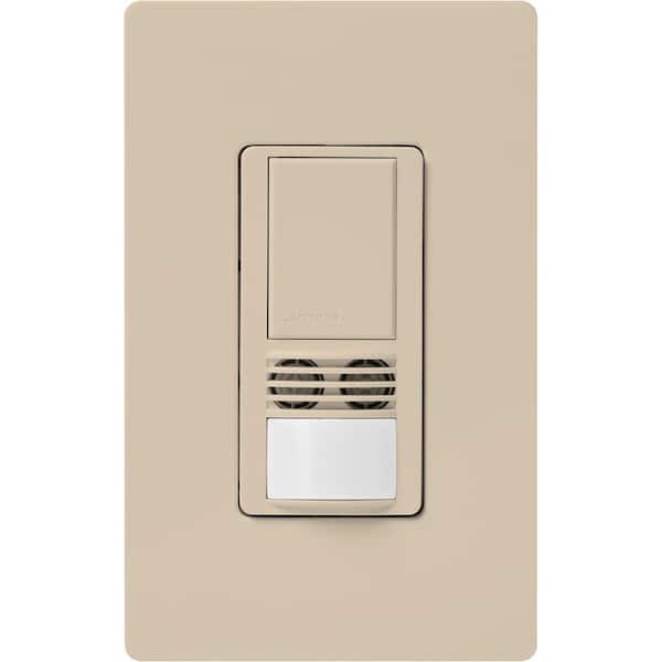 Lutron Maestro Dual-Tech Motion Sensor Switch, 6 Amp, Single Pole, Taupe (MS-A102-TP)