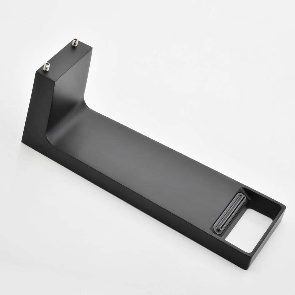 Matte Black Brass Wall Mount Waterfall Bathroom Faucet