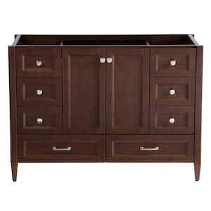 Claxby 48 in. W x 34 in H x 22 in. D Bath Vanity Cabinet Only in Cognac