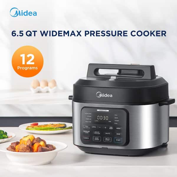 Midea Midea 6.5 Qt. WideMax 13 in 1 Electric Multi Cooker 1500 Watt MPC6018AASS The Home Depot