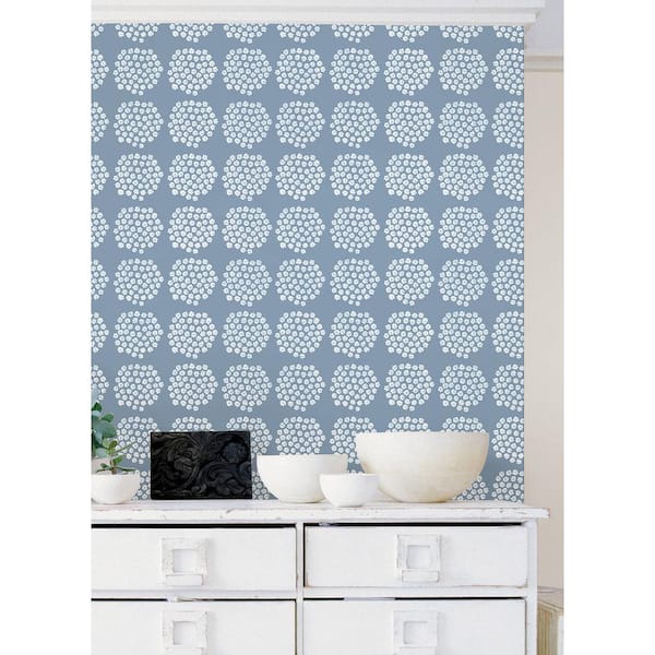 Blue Puketti Peel and Stick Wallpaper