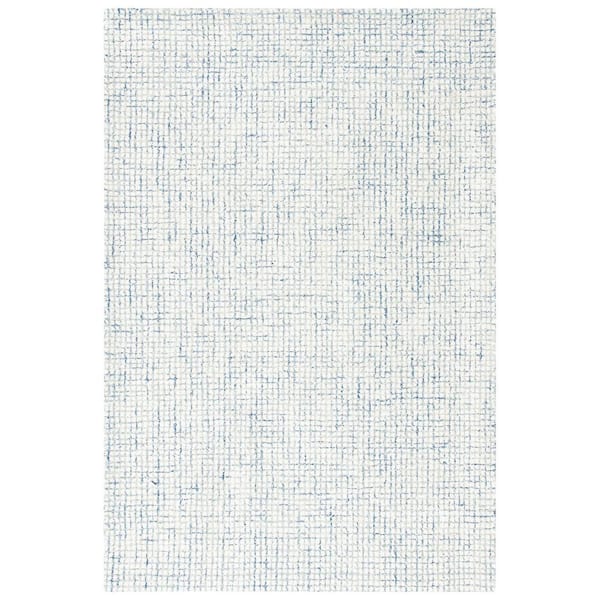 SAFAVIEH Abstract Ivory/Blue 2 ft. x 4 ft. Geometric Gradient Area Rug