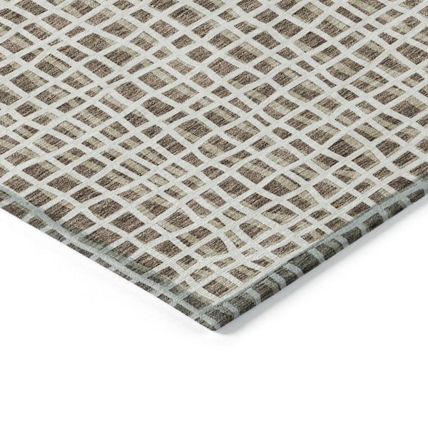 Chantille Machine Washable Indoor/Outdoor Abstract ACN729 Brown 1 ft. 8 in. x 2 ft. 6 in. Area Rug