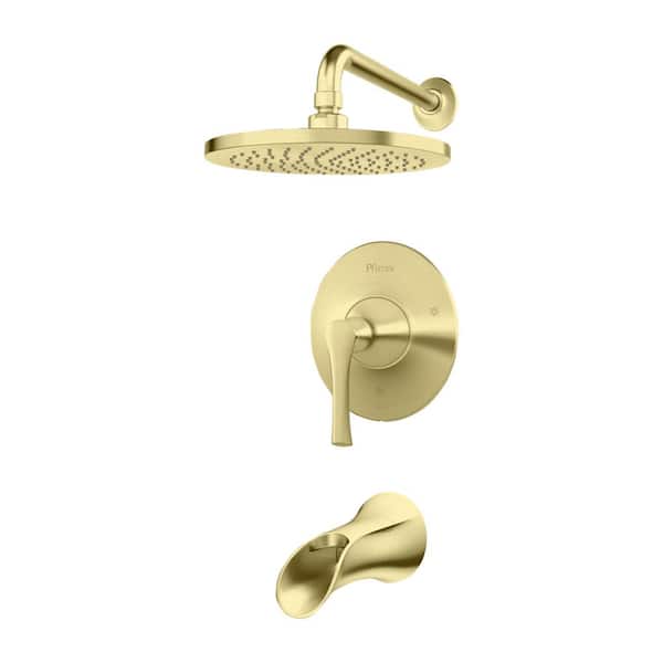 Pfister Rhen 1-Handle Tub and Shower Trim Kit in Brushed Gold (Valve Not Included)