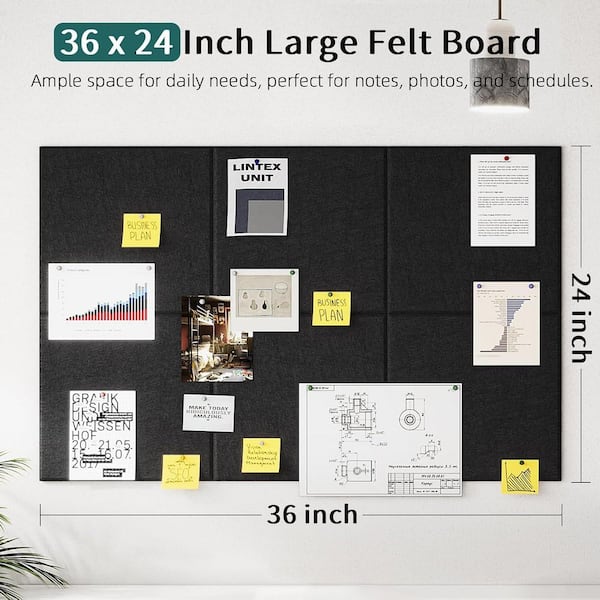 TUPARKA 6 Pack Square Cork Boards - 12"x12", 1/4" Self-Adhesive