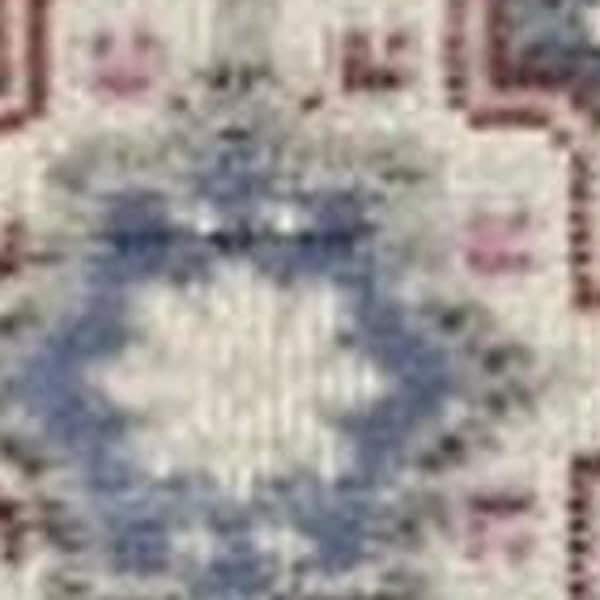 2 ft. x 4 ft. Gray Floral Washable Area Rug