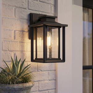 Wakefield 1-Light Earth Black Outdoor Wall Lantern Sconce