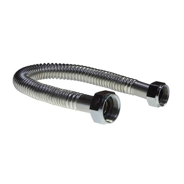 Falcon Stainless 1 in. FIP x 3/4 in. FIP x 2 ft. Stainless Steel Flexible Water Connector