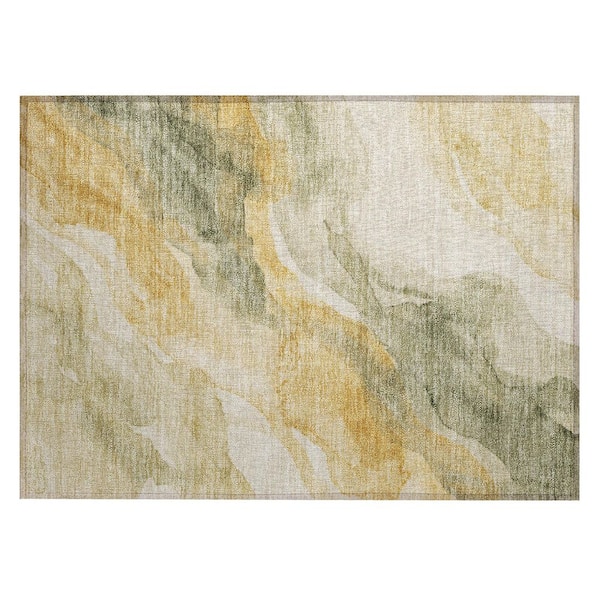 Chantille Machine Washable Indoor/Outdoor Abstract ACN3026 Sage 2 ft. x 3 ft. Accent Rug
