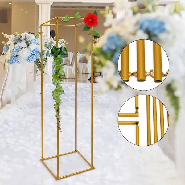 Different Height Metal Wedding Road Guide Tabletop flower stand 3-Piece