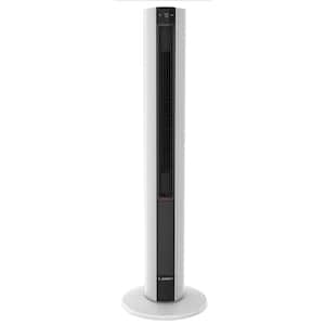 All Season 1500-Watt Electric Oscillating Space Heater and Fan Combo Tower with Remote Control