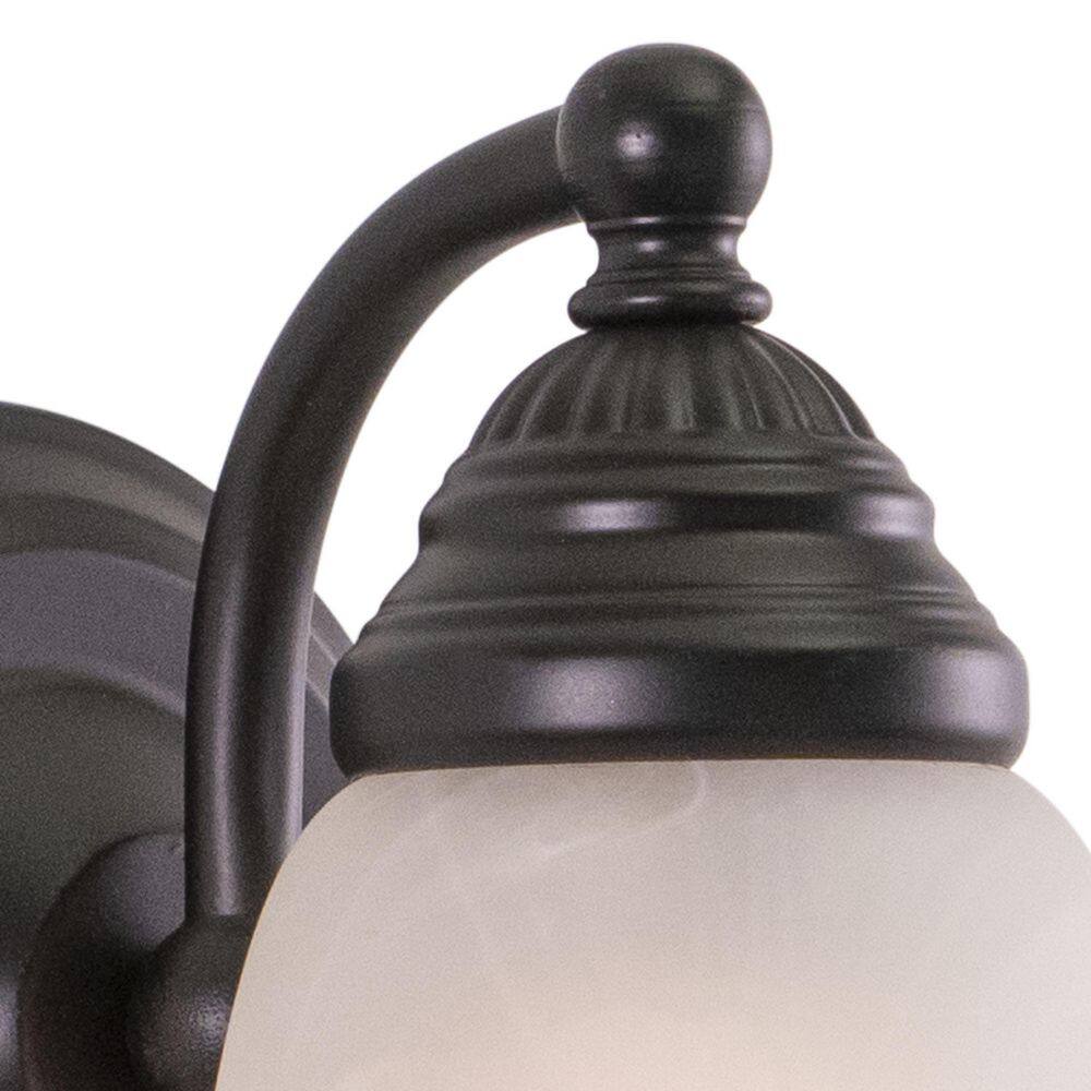 Standford Bronze Vanity Light with Alabaster Glass Shade