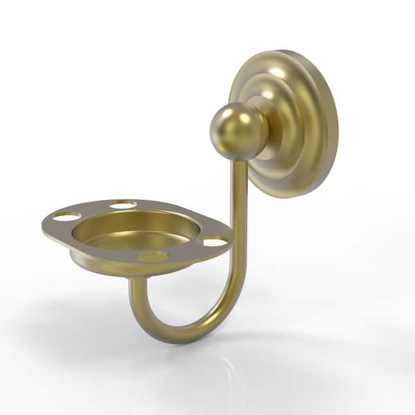 Prestige Que New Tumbler and Toothbrush Holder in Satin Brass