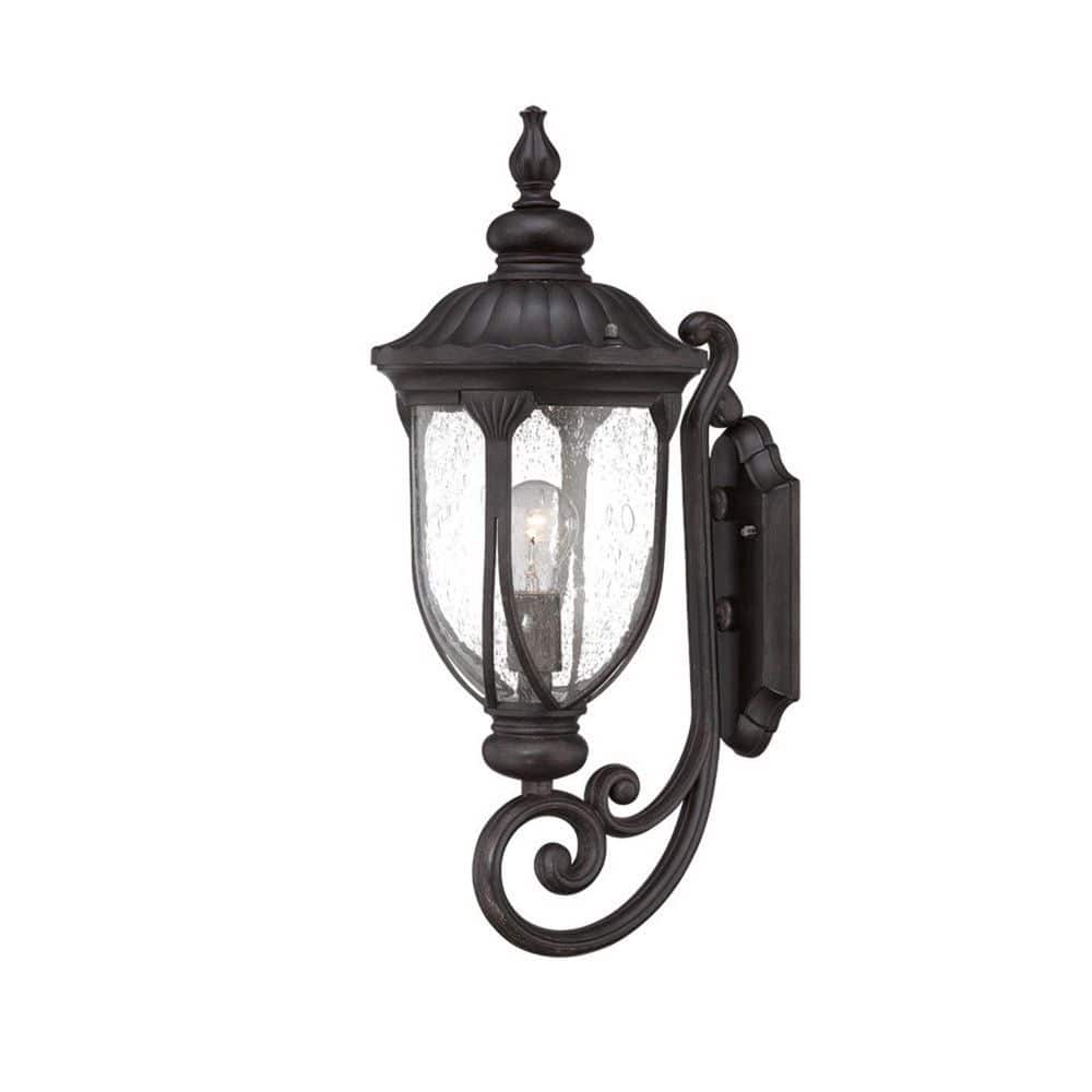 22.5 in. Black Outdoor Hardwired Sconce with No Bulbs Included price history on PriceWatchPro