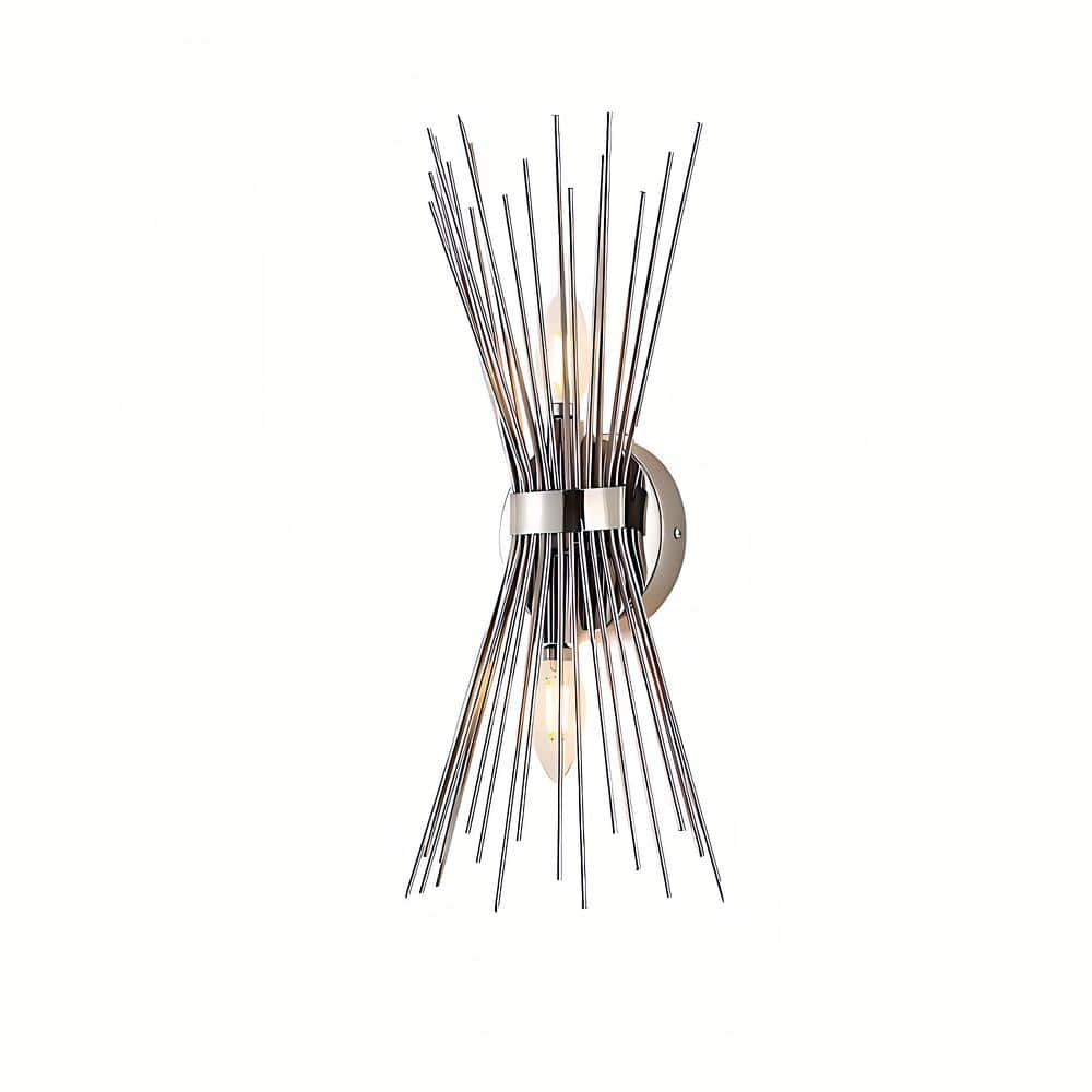 Jovenko 1-Light Chrome Wall Sconces (Set of 2)