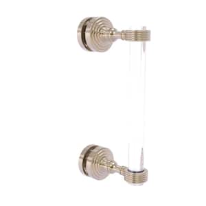 Pacific Grove Collection 8 Inch Single Side Shower Door Pull with Groovy Accents in Antique Pewter