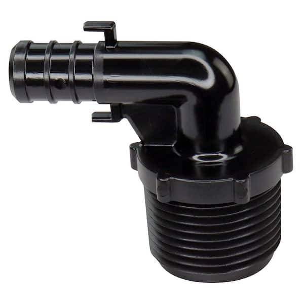 Apollo 1/2 in. PEX-B x 3/4 in. MPT Plastic 90-Degree Elbow (5-Pack)