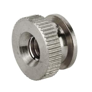 #8-32 tpi Stainless-Steel Knurled Nut (2-Piece per Bag)