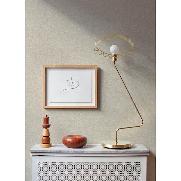 Dale Beige Bone Texture Paper Textured Non-Pasted Wallpaper Roll