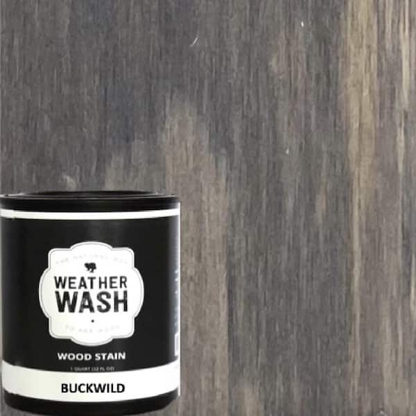 Unbranded 1 Gal. BuckWild Weather Wash Aging Water-based Transparent Exterior and Interior Wood Stain