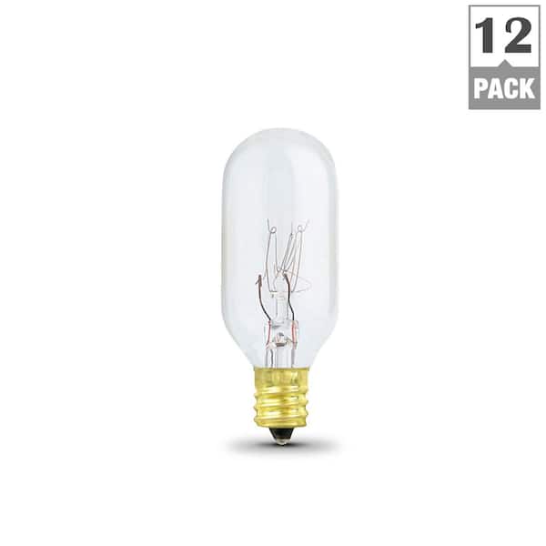 Feit Electric 40-Watt Equivalent A15 Clear Glass E26 Refrigerator Appliance  LED Light Bulb, Soft White 2700K (4-Pack) BPA1540927CAFIHDRP/4 - The Home  Depot