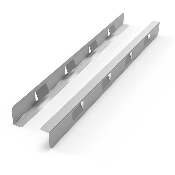 2-Pack 23.2 in. Silver Stove Gap Covers, Stainless-Steel Heat-Resistant Drawer Organizer Oven Side Stove Gap Filler