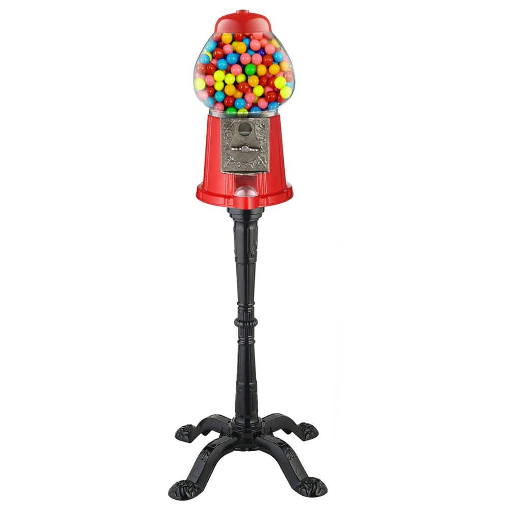 GREAT NORTHERN 15 in. Vintage Red Gumball Machine Bank with