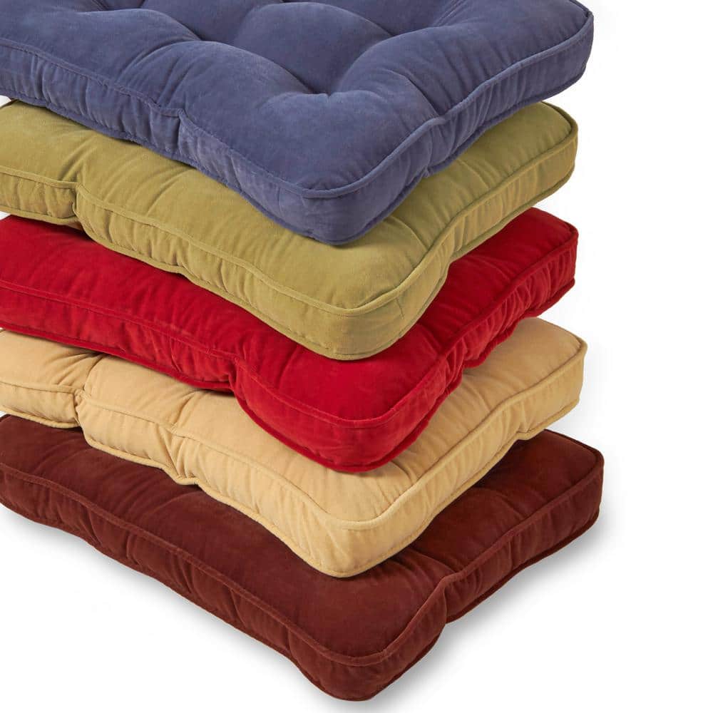 Burgundy Jumbo 2-Piece Nylon Microfiber Rocking Chair Cushion Set