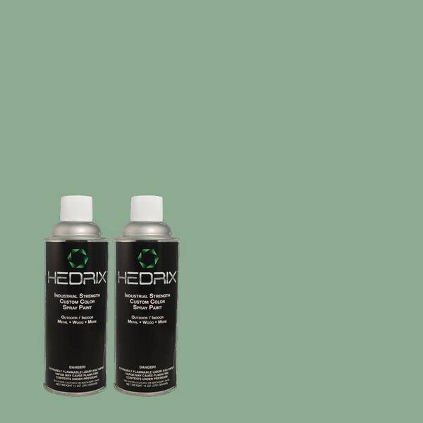 Hedrix 11 oz. Match of MQ6-38 Patina Semi-Gloss Custom Spray Paint (8-Pack)