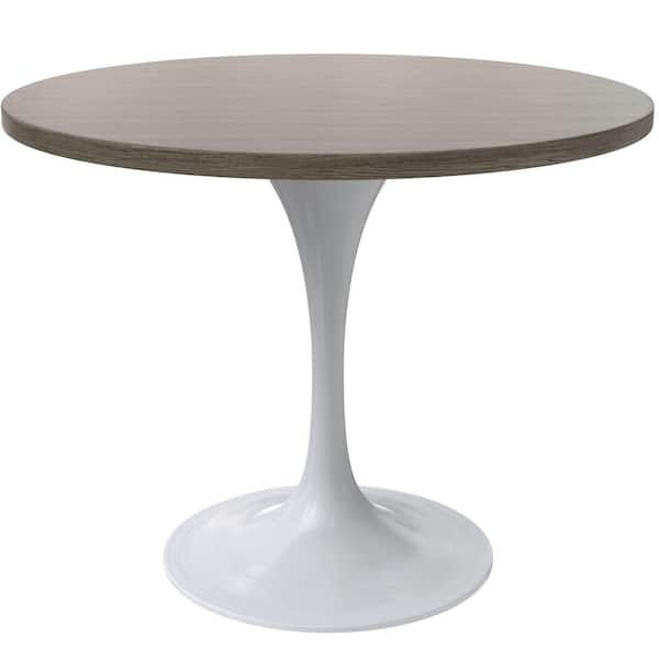 Leisuremod Verve Modern Dining Table with a 36 in. Round MDF Wood ...