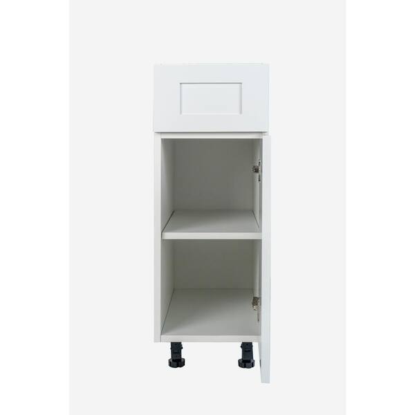 Cambridge Everest 21 in. W x 24 in. D x 34.5 in. H Ready to Assemble Shaker Base Kitchen Cabinet in White