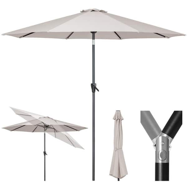 9 aluminum heavy duty patio umbrella California 12-Year Protection 9-Ft Outdoor Umbrella, Sunbrella Fade-Resistant Acrylic Fabric, Auto Tilt and Crank, Heavy-Duty Frame/ Reinforced Ribs, Bronze Pole, Spa : Patio, Lawn & Garden Effortless shade with motorized remote control Tempo 9 ft. Aluminum Single