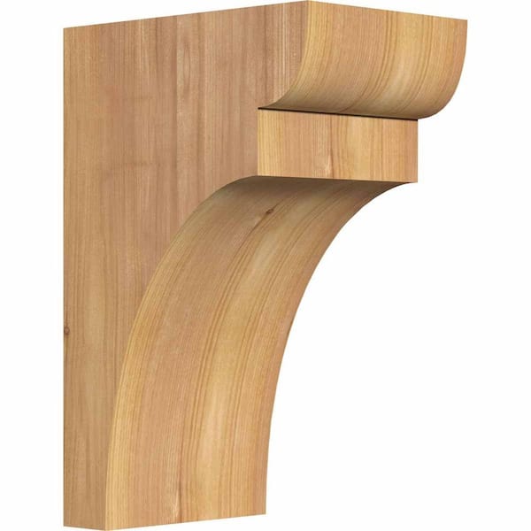 Ekena Millwork 5-1/2 in. x 8 in. x 12 in. Western Red Cedar Yorktown Smooth Corbel