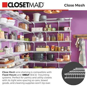 Close Mesh 16 in. D x 72 in. W Ventilated Pantry Shelf
