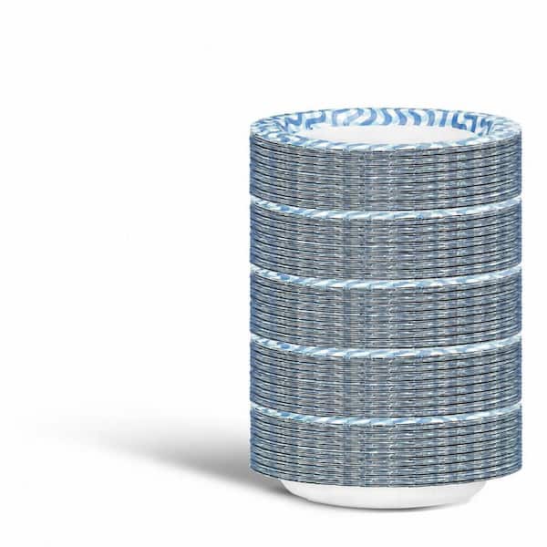 10 Inch Disposable Paper Plates, Bulk 300 Count Thickened Heavy Duty Large Dinner Plates for Holiday, Party, and Picnic