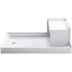 KOHLER Tresham 60 in. x 32 in. Single Threshold Shower Base with Right ...