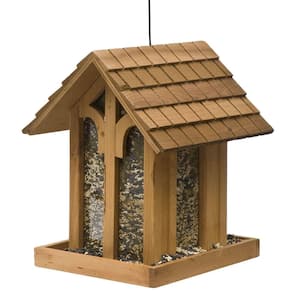 Mountain Chapel Wood Bird Feeder - 3.5 lb. Capacity
