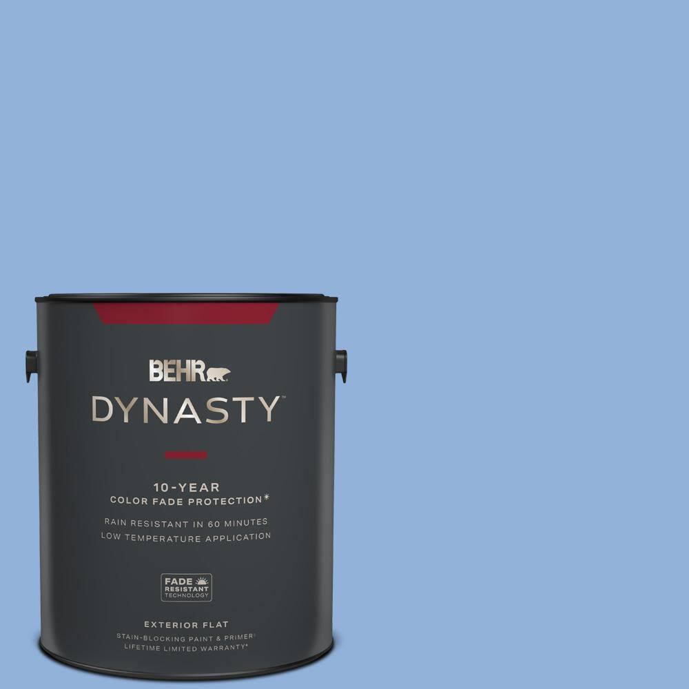 BEHR DYNASTY 1 gal. 580B5 Cornflower Blue Flat Exterior Stain