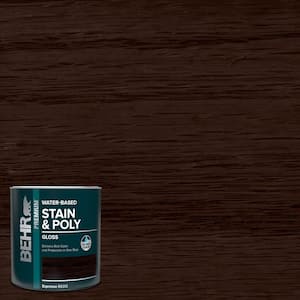 1 qt. #TIS-312 Espresso Gloss Semi-Transparent Water-Based Interior Stain and Poly in One