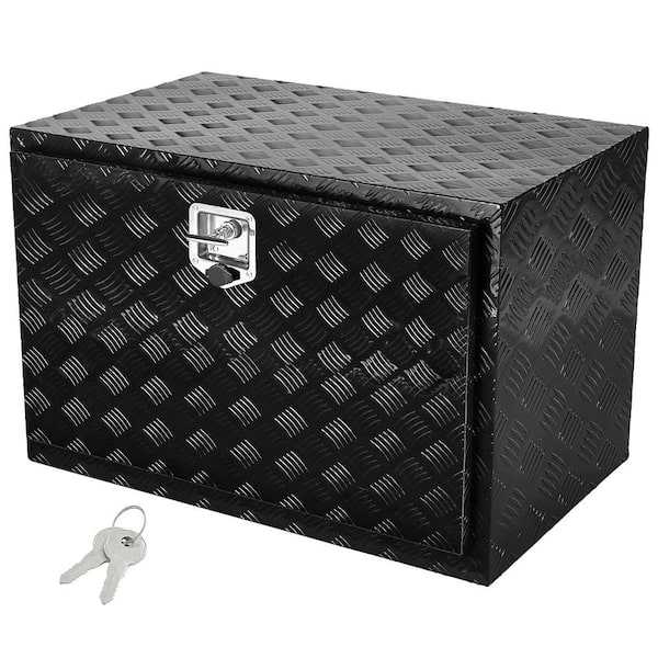 VEVOR Underbody Truck Box, 48x24x24 in. Pickup Storage Box, Heavy Duty Aluminum Diamond Plate Tool Box with Lock and Keys