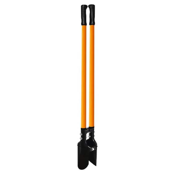 0.03 cu. ft. Post Hole Digger Tool, Heavy Duty with Fiberglass Handle