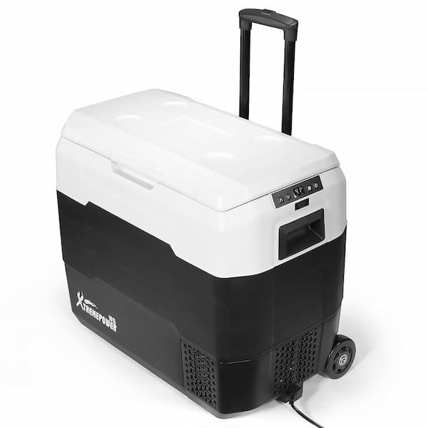 XtremepowerUS 53 Qt. Portable Bluetooth Rolling Refrigerator Chest Cooler