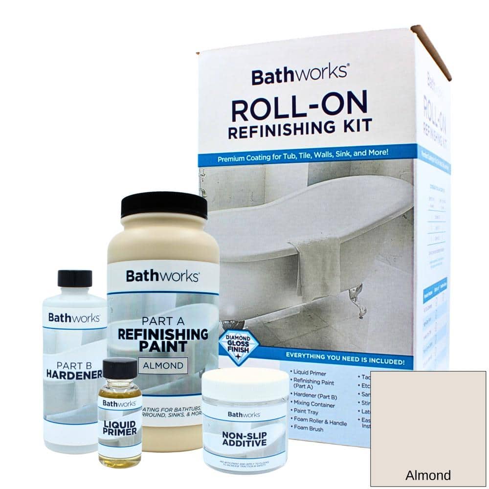 22 oz. DIY Bathtub Refinishing Kit with Slip Guard in Almond