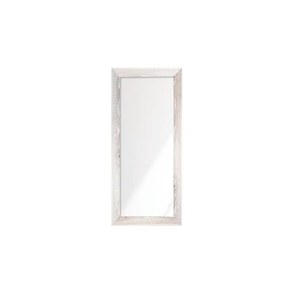 BrandtWorks Restoration White Framed Wall Mirror 21.5 in. W x 55 in. H