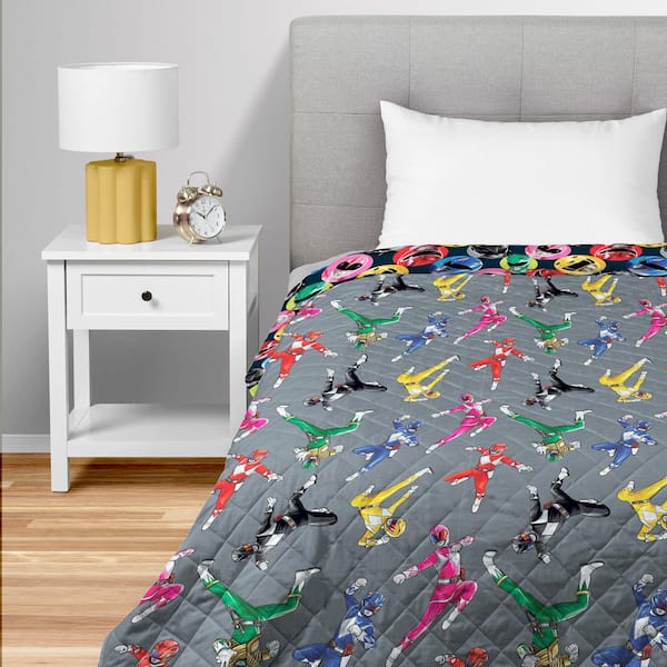 Power Rangers Rangers Go Full/Queen Quilted Blanket 90x90 in.