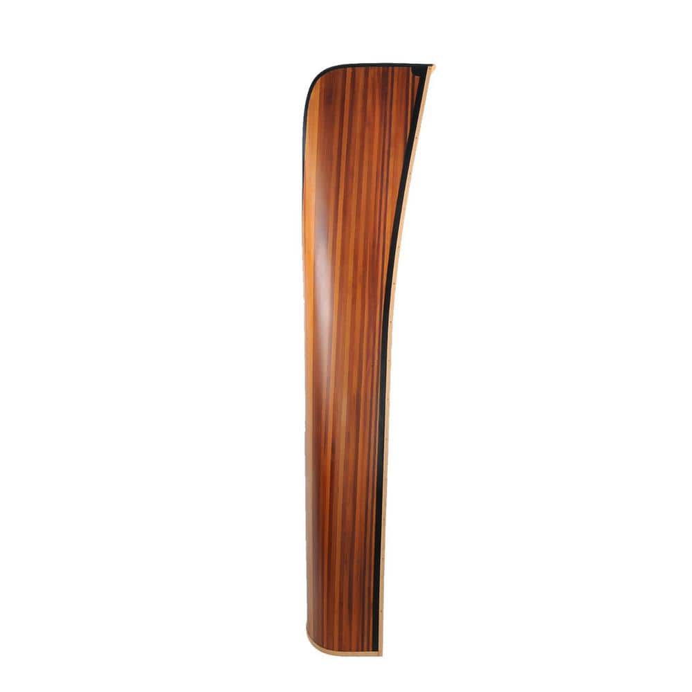 Cedarwood Canoe-Inspired 6-Tier Bookshelf in Rich Brown