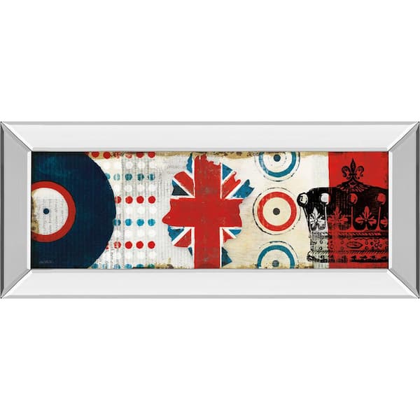 Classy Art "British Invasion I" By Mo Mullan Mirror Framed Print Wall Art 18 in. x 42 in.