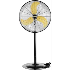 8300 CFM 30 in. heavy-duty High Velocity Pedestal Oscillating Fan with Powerful 1/3 HP Motor, Ball Bearing, 9 ft. Cord