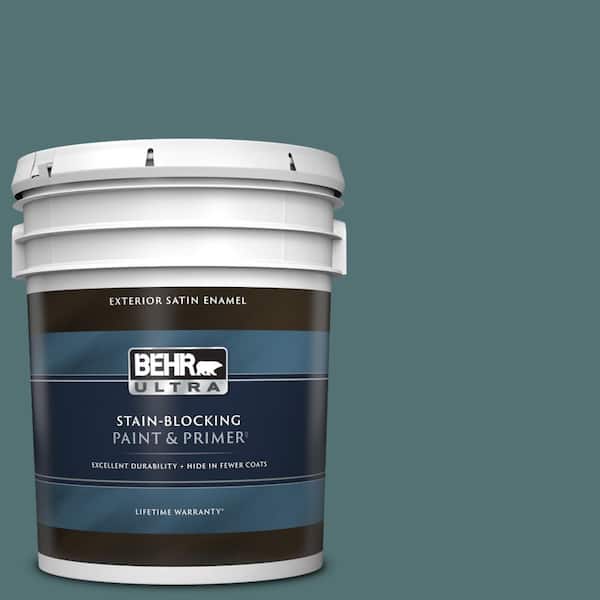 BEHR ULTRA 5 gal. #PPU13-02 Juniper Berries Satin Enamel Exterior Paint & Primer