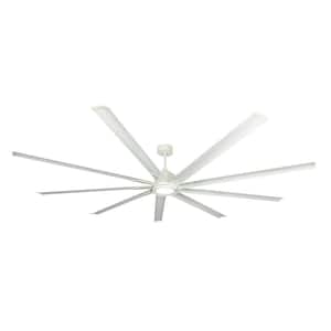 Liberator WiFi 96 in. LED Indoor/Outdoor Pure White Smart Ceiling Fan with Light with Control